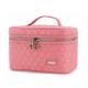 OEM Factory Large Capacity Double Zipper Makeup Bag Case with Handle