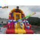 Customized Pirate Inflatable Slide Three Lane , inflatable kids slide