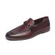 Comfortable Mens Genuine Burgundy Leather Dress Shoes