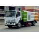 ISUZU 4*2 Road Washing and Cleaning Tanker Truck With 4cbm Water 5cbm Dust Tanks