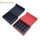 Magnetic Chocolate Packaging Gift Box Rigid Kraft Paper Gift Boxes With Plastic Tray