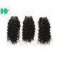 Nature Black Color Deep Curl Brazilian Human Hair Extension for Bulk Hair Weave
