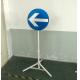 8 Directions Adjustable Reflective Traffic Signs 1-2 Meters Height