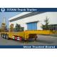 2 - 8 Axle 60 Ton Low Bed trailer for bulldozer , crushing machine ,  transformer