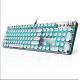 Retro Punk Mechanical RGB Gaming Keyboard Cool 36 Dazzling Lighting Effects