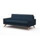 Luna Sectional Theo Condo Sofa With Solid Wood Legs Durable Simple Shape