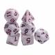 Red word red spotted ore resin character playing board game dice set dnd dice