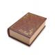 Brown Book Faraday Key Fob Box Keyless Cell Phone RF Shielding PU Leather
