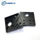 Sandblasting CNC Machined Aluminum Parts ODM Milling Black Hard Anodizing