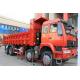 T Model Ventral Lift / Front Lift Mini Dump Truck SINOTRUK STEYR 8 By 4 EURO II Standard