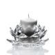 Flowers Candle Holder Lead Free Crystal Glass Clear Creative Party Celebration  Decoration