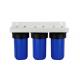10'' big blue  whole house  water filter housings with  triple sump 1'' port
