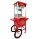 Electric Commercial Popcorn Maker With Cart For And Red Color