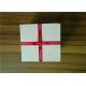 Delicate Ribbon Bow Attached Color Cosmetic Packaging Boxes Square Shape