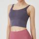 Solid Purple Padded Seamless Yoga Bra Tank Top XL XXL