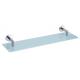 Double Rods Wall Mounted Stainless Steel Glass Shelf Bathroom Hardware Sets