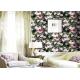 Mould Proof 3d Natural Flowers Wallpaper For Home Decor , Eco Friendly