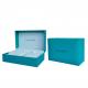 Multi Function Turquoise Wrist Watch Packaging Boxes For Couple