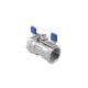 Thread Connection 1/2 NPT 316 Stainless Steel 1PC Ball Valve Butterfly Handle 1000wog