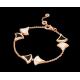  ’ DREAM bracelet in 18 kt pink gold with mother of pearl and onyx. Ref. BR856995