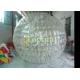 Human Inflatable Zorbing Ball , White Colour PVC Inflatable Rolling Zorb