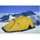 190T Polyester Waterproof Outdoor Yellow Aluminium Pole Tent for Mountain