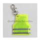printed logo Eco pvc reflective vest traffic safety item keychain keyrings gift