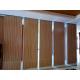 Interior Wood Folding Doors Office Acoustic Room Dividers ,  Sound Proof Movable Partition Walls