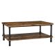 Rustic Coffee Table, Industrial Design Cocktail Table, Coffee Table With Pipe Legs, LCT62X