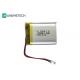 Silver Rechargeable Lithium Polymer Battery 103040 Li Ion Battery 1200mah 3.7 V