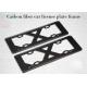 Customized Size Lightweight Slim Carbon Fiber License Plate Frame