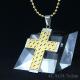 Fashion Top Trendy Stainless Steel Cross Necklace Pendant LPC162