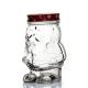 Wholesale 15oz creative personality Santa Claus shape 470ml glass mason jar