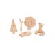 Eco-friendly Wooden 3D Building Blocks Creative Art Gift Home Ornament Decoration Solid Wood Kids Toys DIY wooden toy