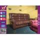 High Density Sponge Seat Back Home Theater Sofa ,Brown  Leather Electric Recliner Chair