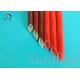 Red Color heat resistant silicone rubber fiberglass sleeving high temperature