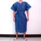 For Beauty Salon / Spa Short Sleeve Blue Plastic Isolation Gowns Prevent Pollution