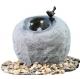 Cement Material Modern Outdoor Fountains , Rock Color Stone Garden Fountains