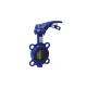 Industrial  Globe Wafer Type Butterfly Valve , Electric Actuated Butterfly Valve  With Handle