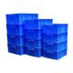 Efficiently Designed Solid Box Style Plastic Folding Pallet Crate with Attached Lids