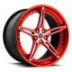 Customized Red 3 Piece Forged Wheels For Ferrari 22 Alloy Car Rims