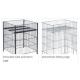 Restaurant Commercial Shopping Trolley NSF Certified Shelving Storage Stable