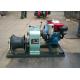 Diesel Engine 5 Ton Winch , Electrical Power Line Construction High Speed Winch