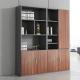 71 Inch Office Wooden Filing Cabinets Boss Desk Matching Bookcase Brown