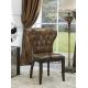 home antique leather dining chair furniture,#K657
