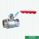 High Pressure Brass Ball Valve Butterfly Handle Double Female Threaded Forged Brass Ball Valve