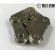 Nickel Plated Double Pitch Roller Chain Straight Plate With High Tensile Strength