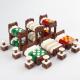 MOC single bed home furniture accessories mini building blocks compatible with legoinglys