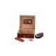 Wood Cigar box with wood lighter