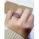5.7CT Cushion Cut Pink Lab Grown Diamond Engagement Rings VVS1
